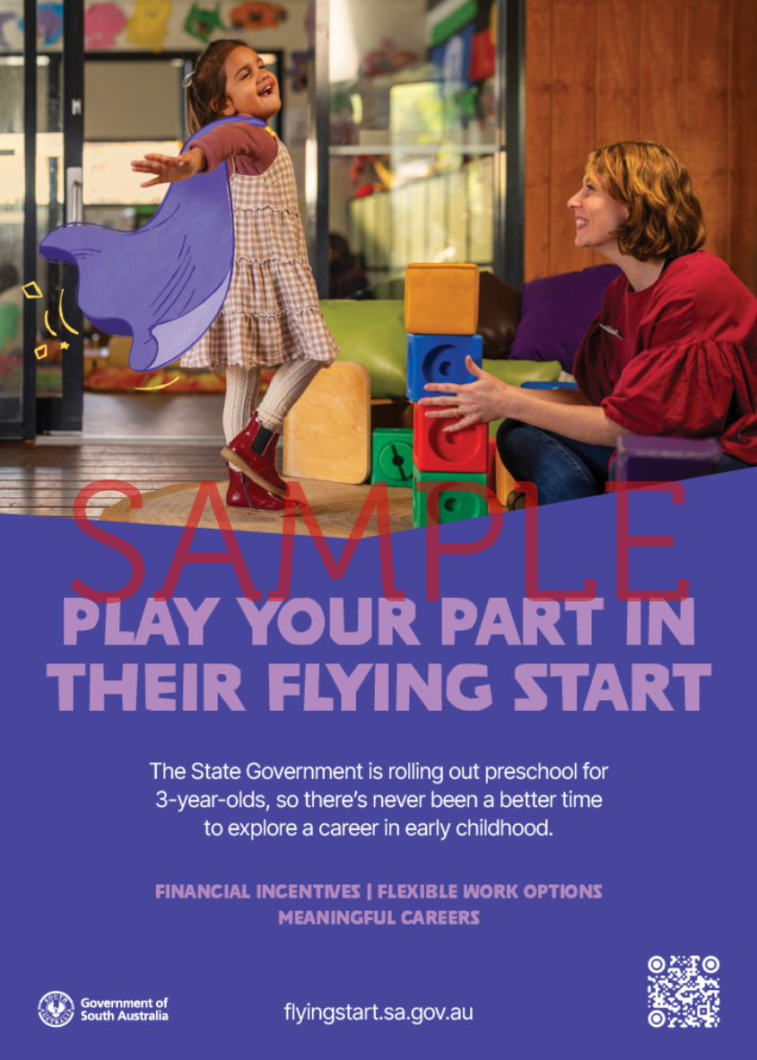 The Flying Start promotional poster sample